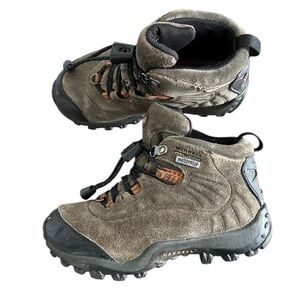 Merrell | Chameleon Thermo Mid Waterproof Hiking Boots | Tan/Orange | Size 11